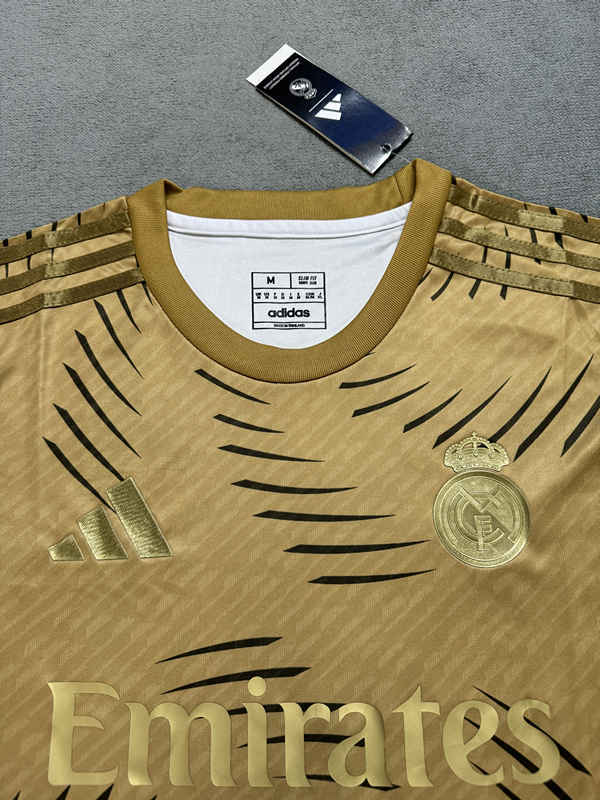 2025-26 Real Madrid Golden Soccer Jersey AAA-4506