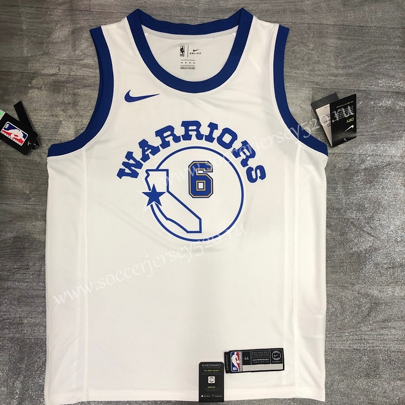 Golden State Warriors White #6 NBA Jersey-311