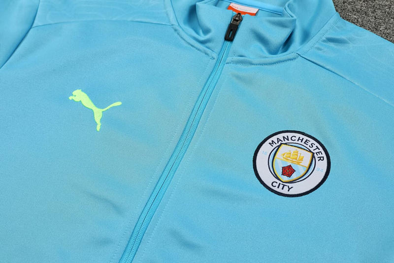 2024-2025 Manchester City Light Blue Thailand Soccer Jacket Uniform-4627