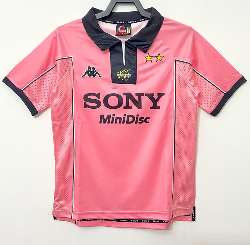 Retro Version 97-98 Juventus Away Pink Thailand Soccer Jersey AAA-503