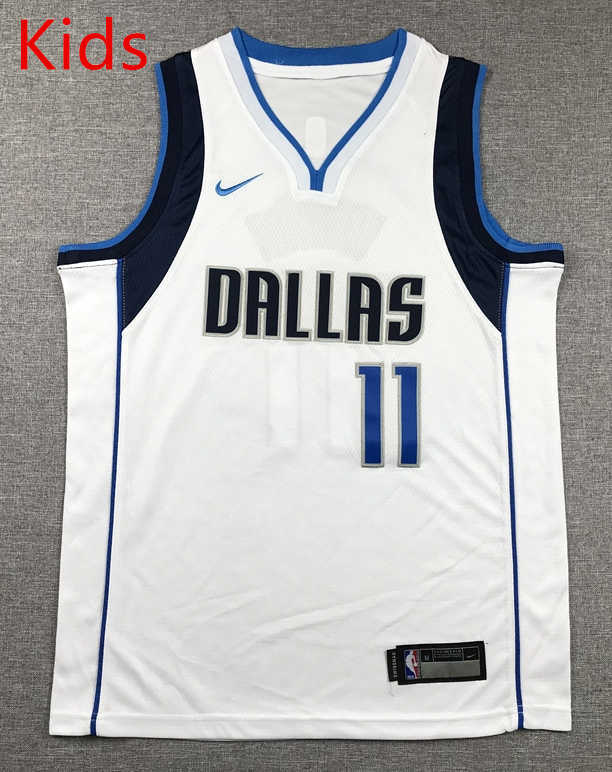 Dallas Mavericks White #11 Kids/Youth NBA Jersey-1380