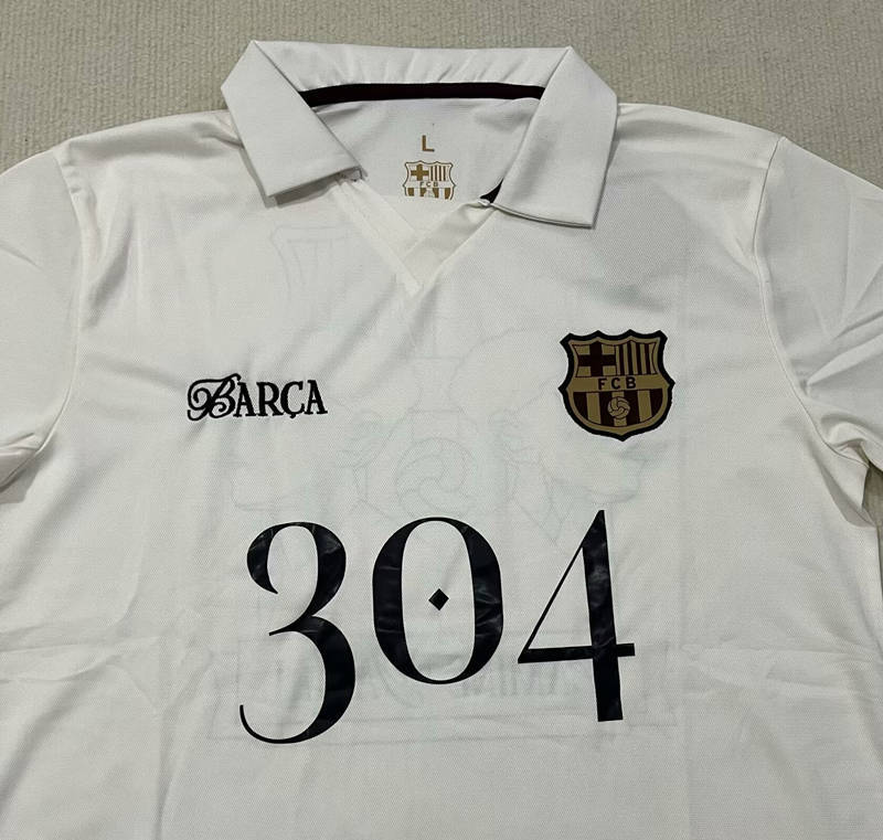 (S-4XL) 24-25 Special Version Barcelona White Thailand Soccer Jersey AAA-2336