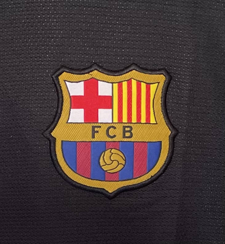 Retro Version 13-14 Barcelona 2nd Away Black Thailand Soccer Jersey AAA-811