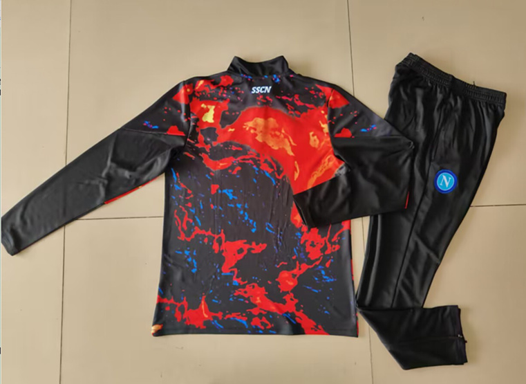 2024-2025 Napoli Red&Black Thailand Soccer Tracksuit -GDP