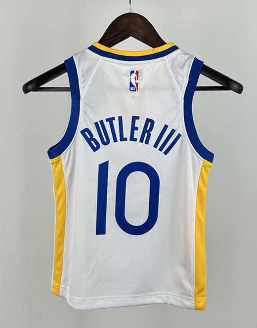 Golden State Warriors White #10 kids NBA Uniform-311