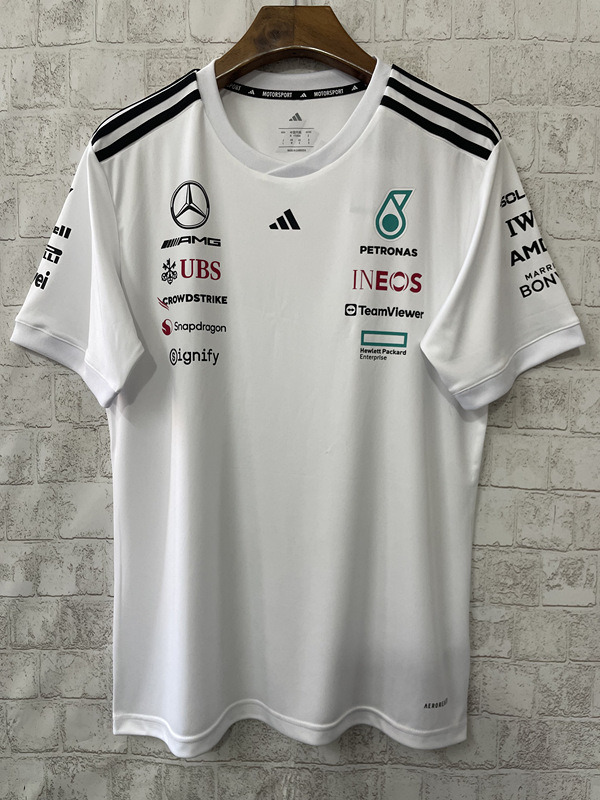 2025 Formula one Mercedes White Formula One Racing Suit