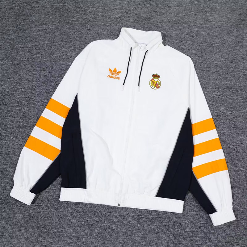 2024-2025 Real Madrid White Thailand Soccer Jacket Uniform-815