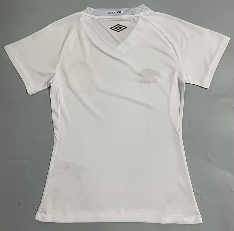 2025-2026 Santos FC Home White Women Thailand Soccer Jersey AAA-5668