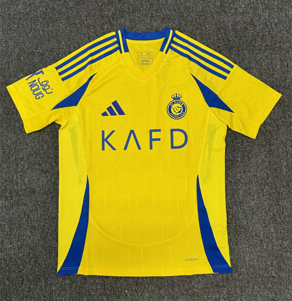 2024-2025 Al-Nassr FC Home Yellow Thailand Soccer Jersey AAA