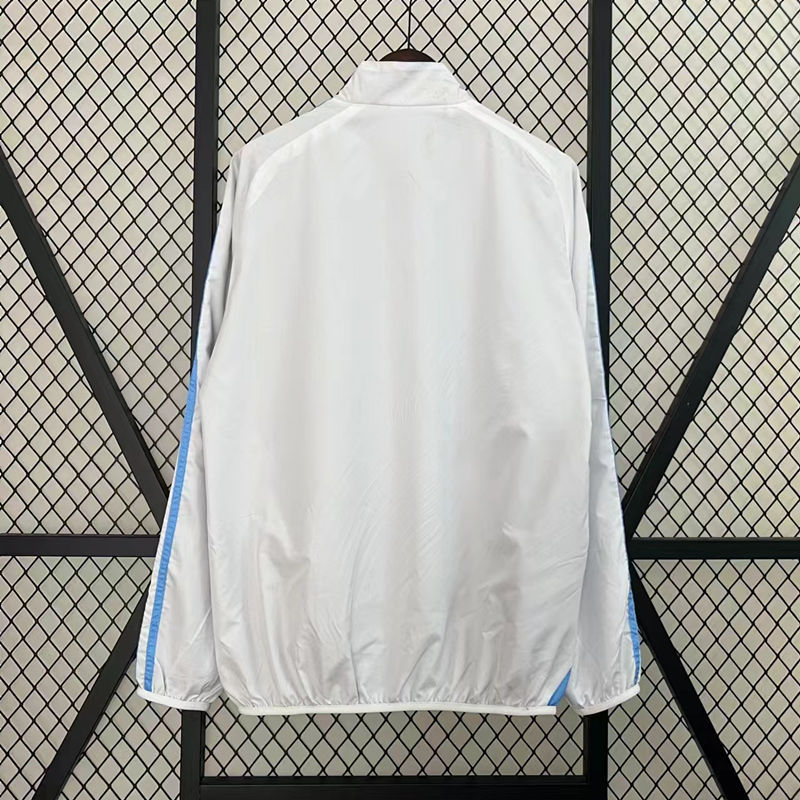 (S-3XL)2024-2025 Argentina Blue&White Double-Sided Wear Thailand Trench Coats-0255