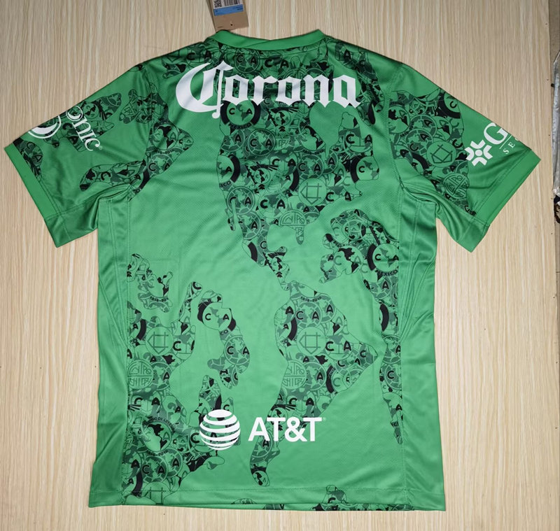 (S-3XL) 2024-2025 Club America Goalkeeper Green Thailand Soccer Jersey AAA-912