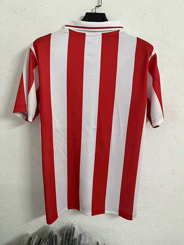 25-26 Olympiacos F.C. White& Red Thailand Soccer Jersey AAA-2044