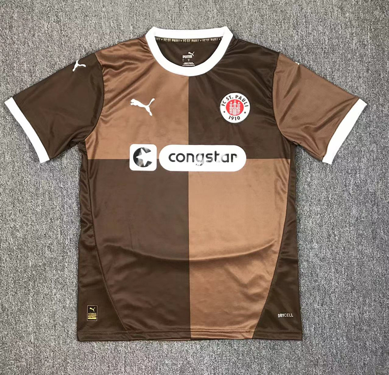 2024-2025 FC St. Pauli Home Brown Thailand Soccer Jersey AAA-417
