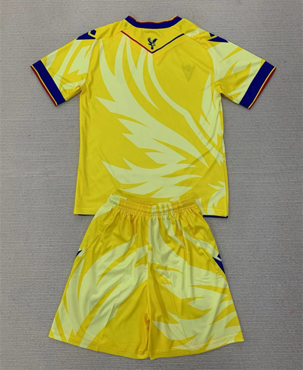 2024-2025 Crystal Palace Away Yellow Kids/Youth Soccer Uniform-AY
