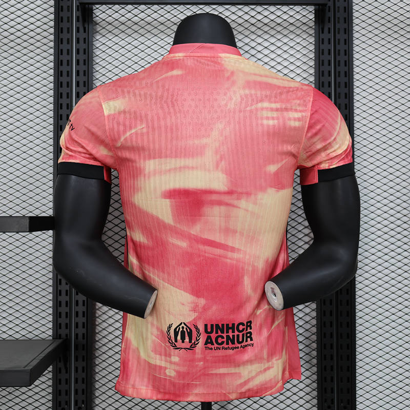 Player Version 2024-2025 Special Version Barcelona Pink Thailand Soccer Jersey AAA-888