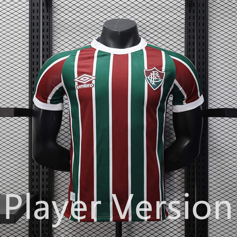Player Version 2025-2026 Fluminense de Feira Red&Blue Thailand Soccer Jersey AAA-888