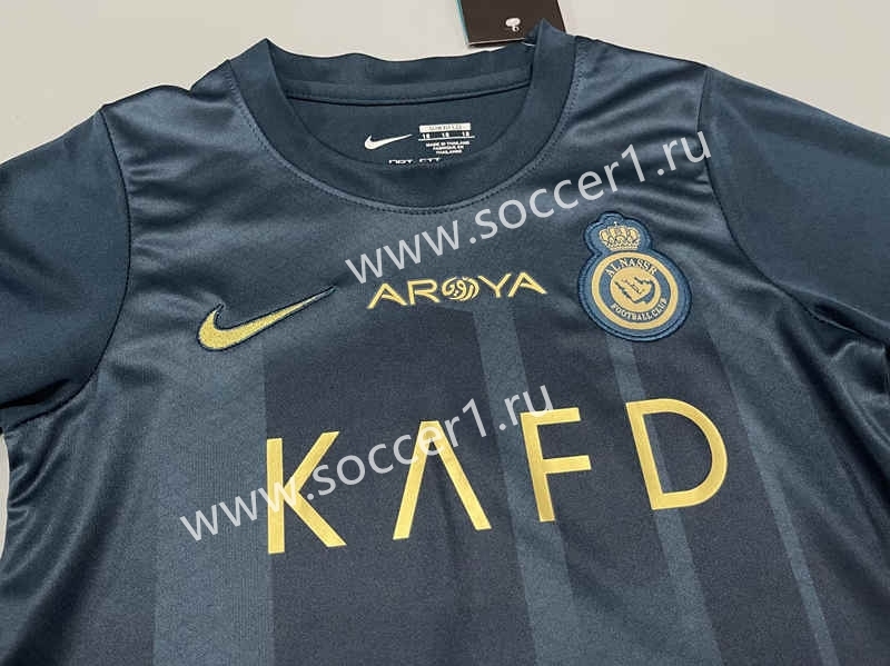 2023-2024 Al-Nassr FC Away Royal Blue Kids/Youth Soccer Unifrom-5391