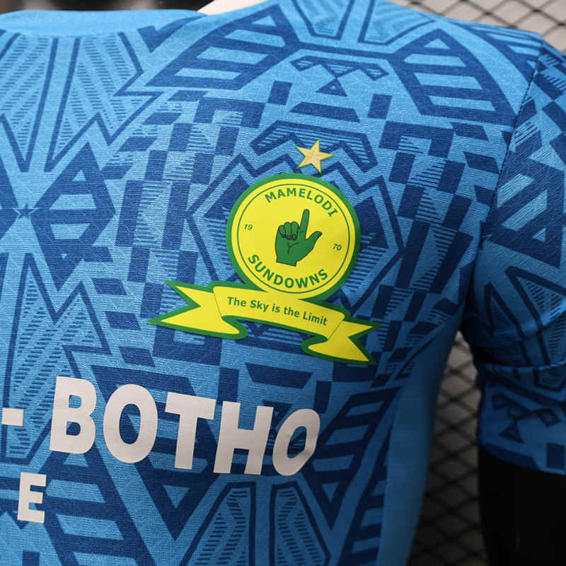 Player Version 2024-2025 Mamelodi Sundowns Away Blue Thailand Soccer Jersey AAA-888