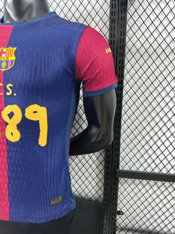 (S-4XL) Player Version 2025-2026 Special Version Barcelona Blue&Red Thailand Soccer Jersey AAA-4285