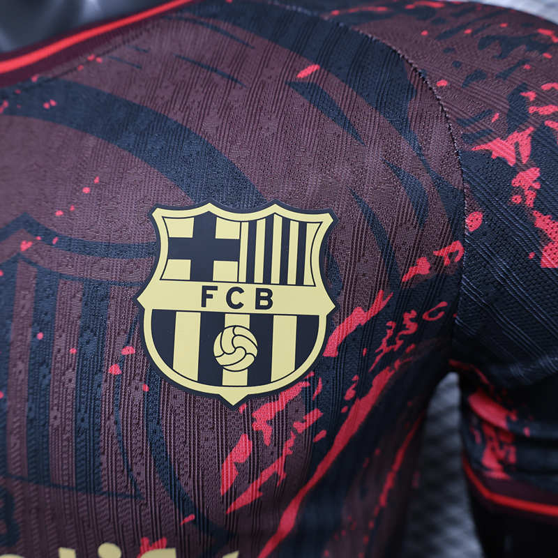 Player Version 2024-2025 Special Version Barcelona Black&Red Thailand Soccer Jersey AAA-888