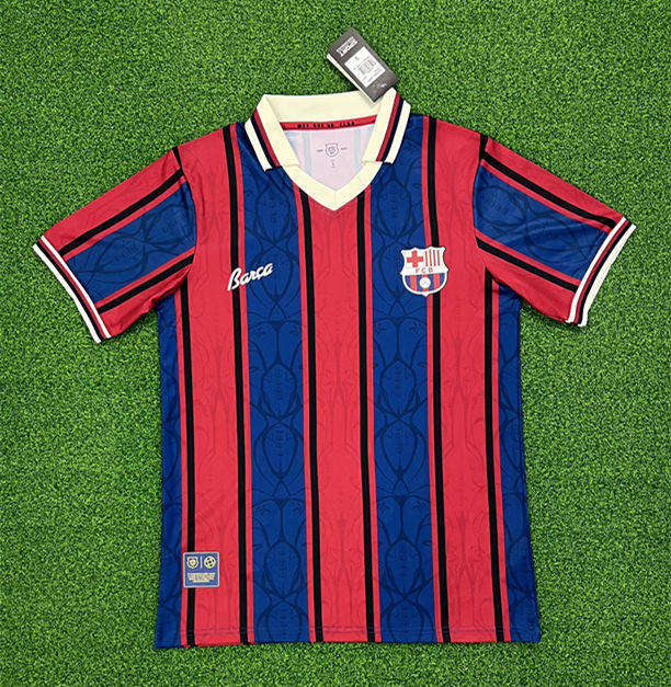(S-4XL) 2025-2026 Anniversary Edition Barcelona Red&Blue Thailand Soccer Jersey AAA-403