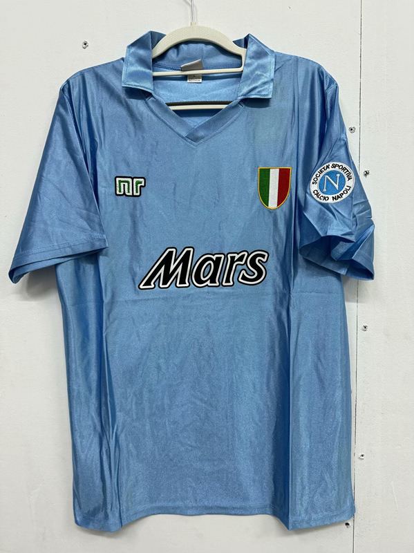 Retro Version 1989 Napoli Blue Thailand Soccer Jersey AAA-0009