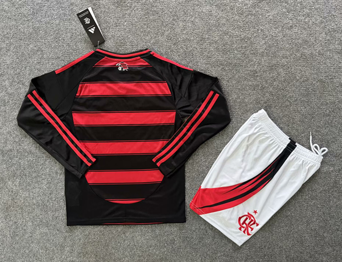 2025-2026 Flamengo Home Red&Black Kids/Youth Soccer Uniform-6748