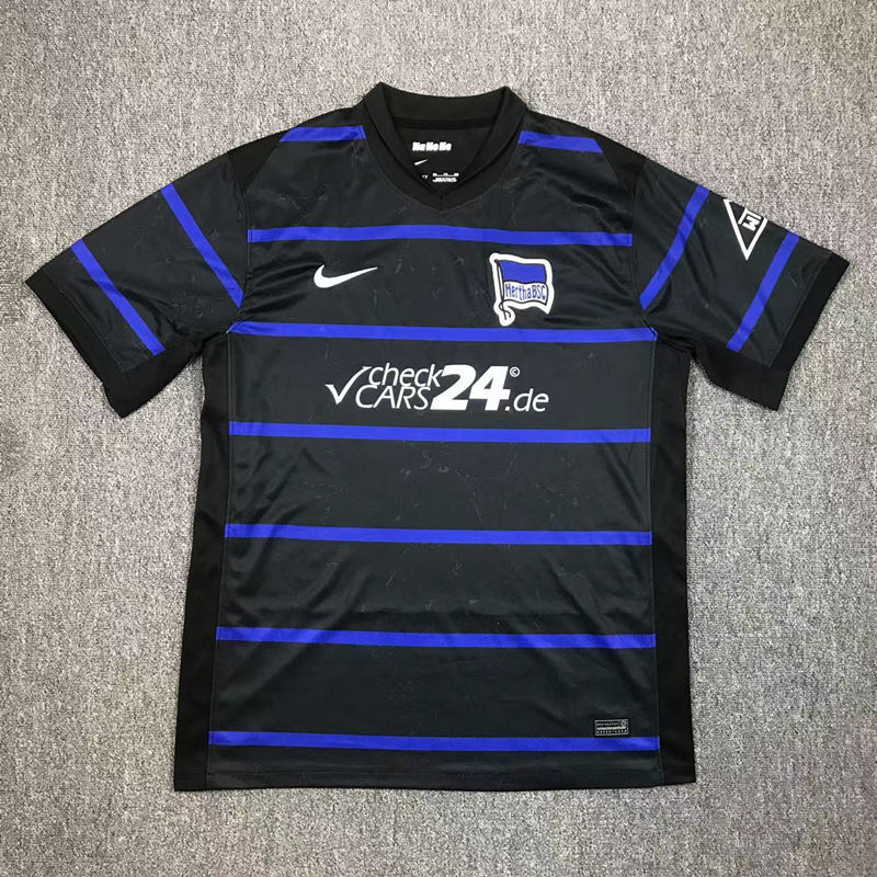 2024-2025 Hertha BSC Away Black Thailand Soccer Jersey AAA-417