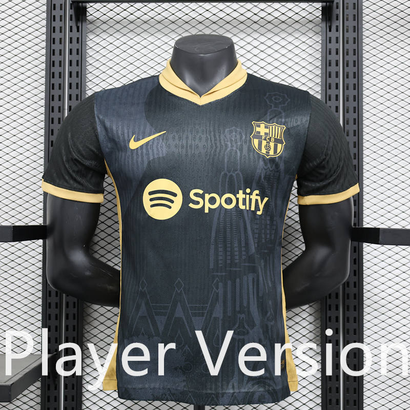 Player Version 2025-2026 Special Version Barcelona Black Thailand Soccer Jersey AAA-888
