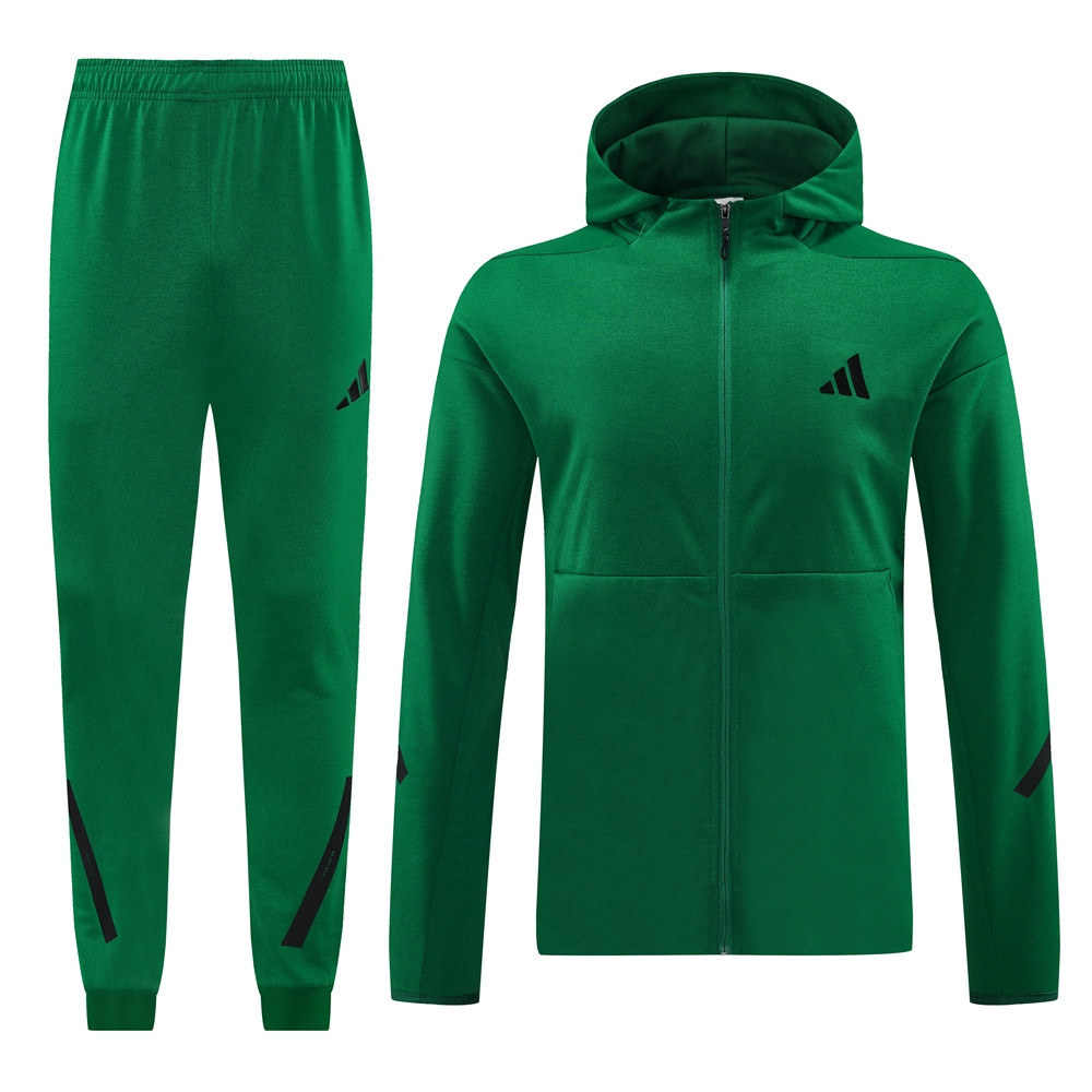 2024-2025 Adidas Green Thailand Soccer Jacket Uniform With Hat-LH