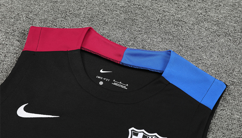 2024-2025 Barcelona Black Thailand Soccer Vest Uniform-418