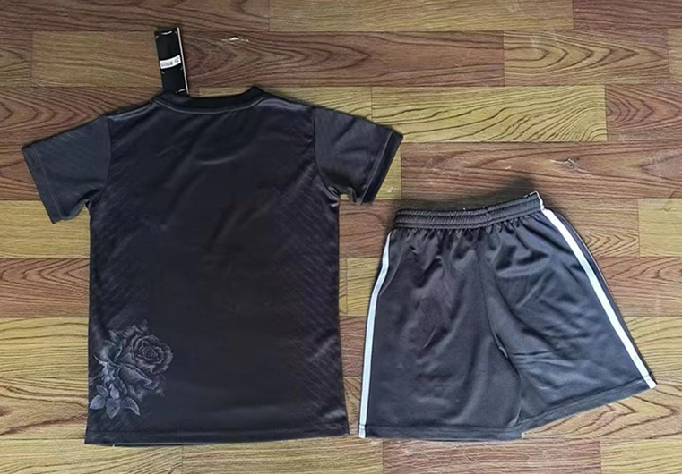 2024-2025 Real Madrid Black Kids/Youth Soccer Uniform-709