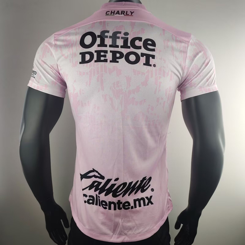 Player Version 2024-2025 Club León Away Pink Thailand Soccer Jersey AAA-7148