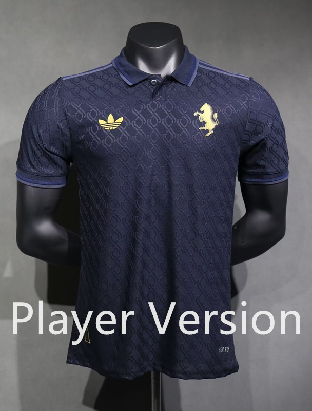 (S-3XL) Player Version 2024-2025 Juventus 2nd Away Royal Blue Thailand Soccer Jersey AAA-518