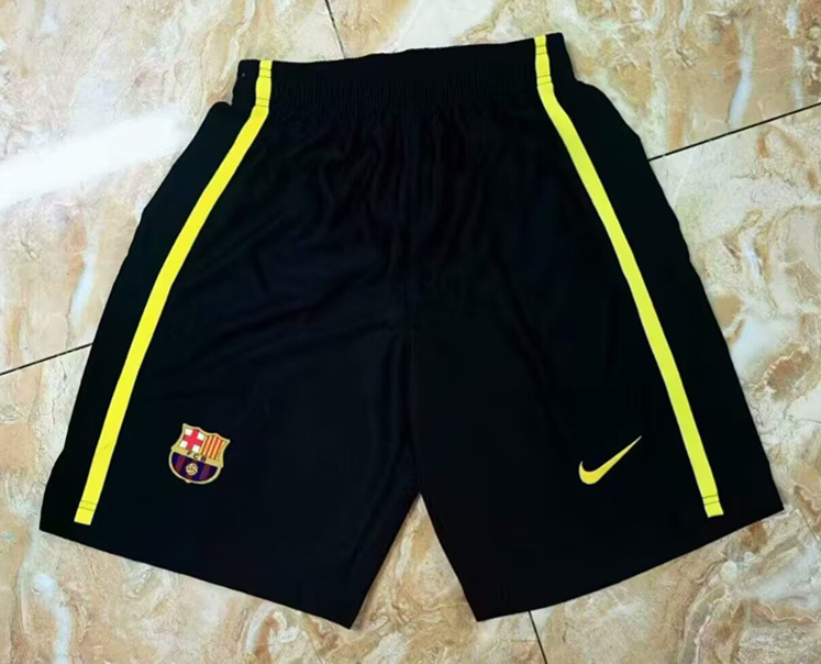 Retro Version 13-14 Barcelona 2nd Black Thailand Soccer Shorts-7209