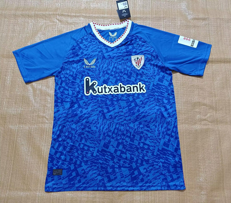 New sponsor 2024-2025 Athletic Bilbao Away Blue Thailand Soccer Jersey AAA-0141