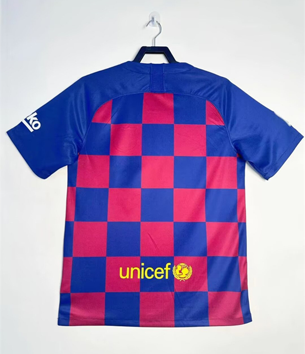 Retro Version 19-20 Barcelona Home Red&Blue Thailand Soccer Jersey AAA-811
