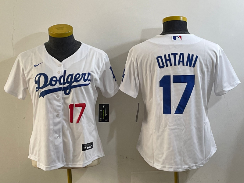 2024 Los Angeles Dodgers White #17 Women MLB Jersey