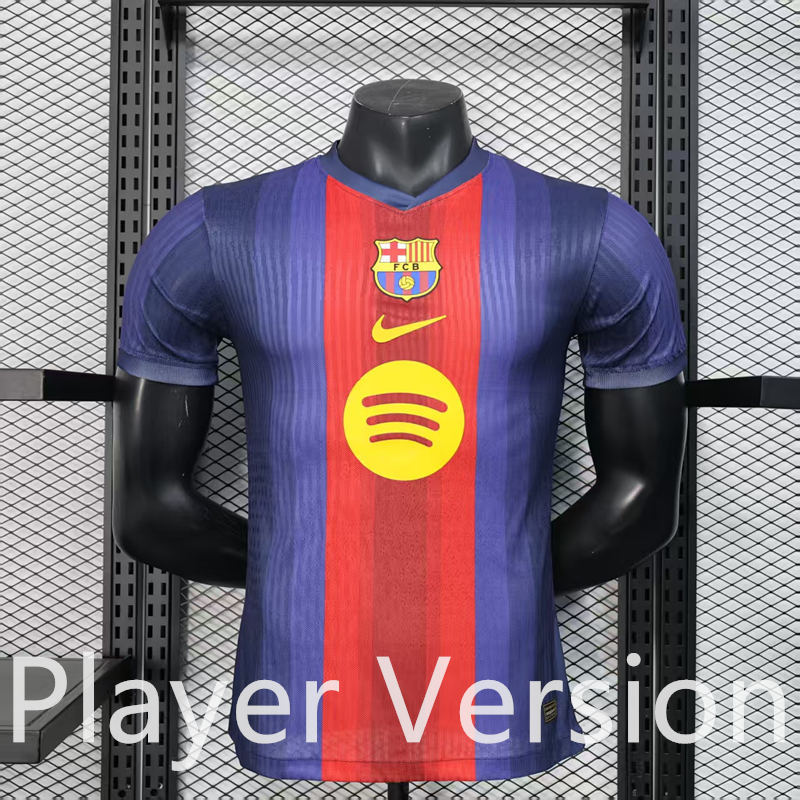 Player Version 2025-2026 Special Version Barcelona Blue&Red Thailand Soccer Jersey AAA-888