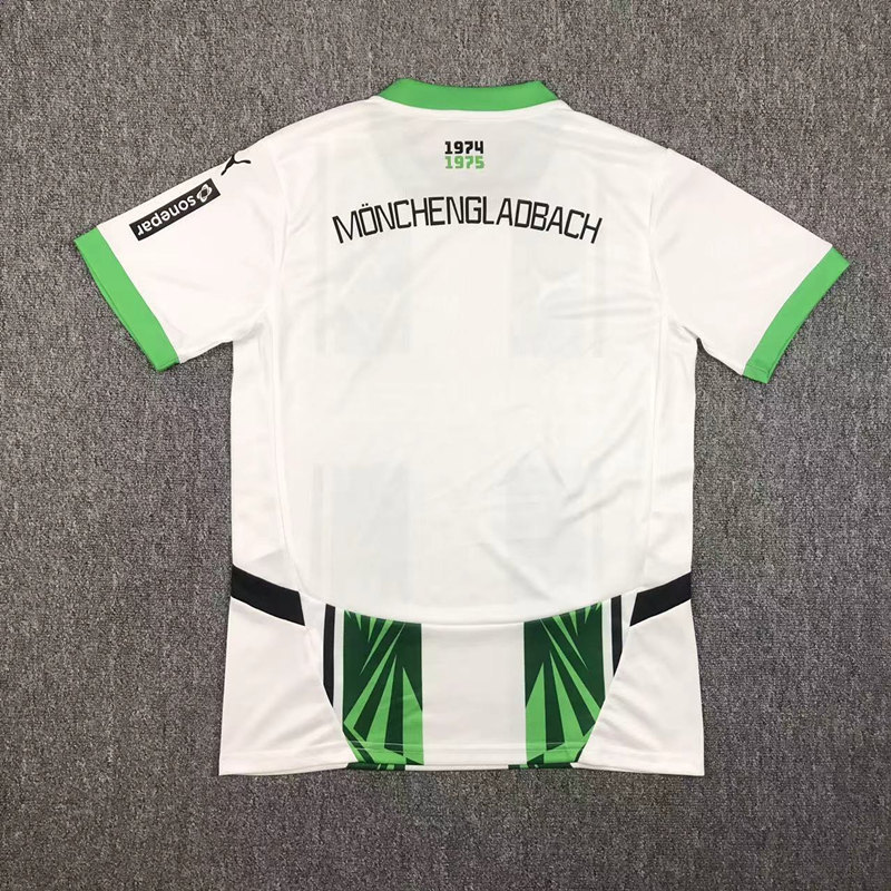 2024-2025 Borussia Mönchengladbach Home White&Green Thailand Soccer Jersey AAA-417