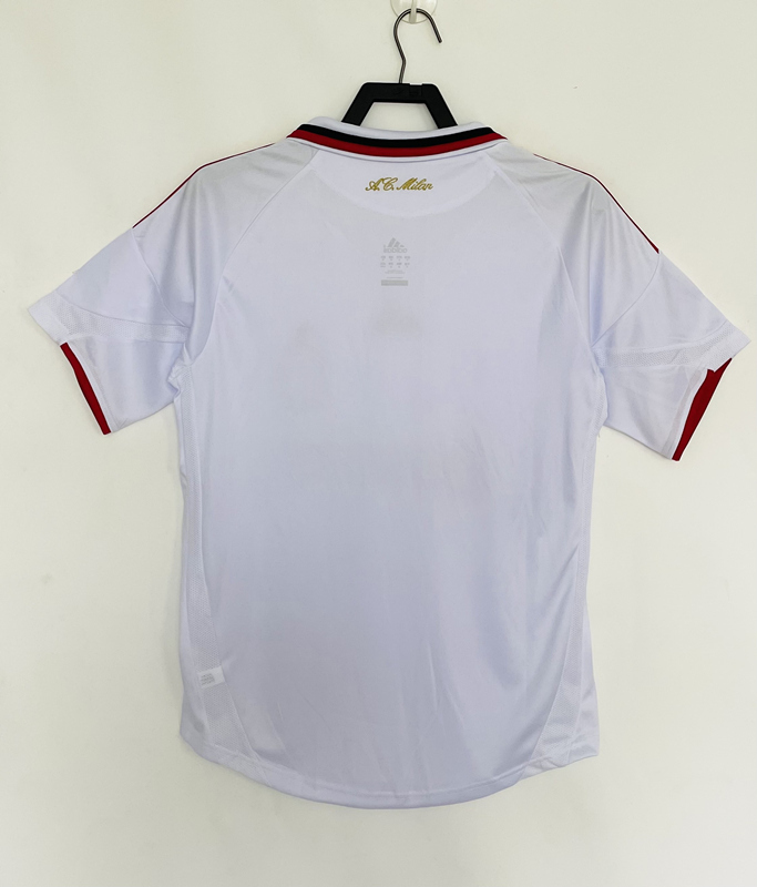 Retro Version 09-10 AC Milan Away White Thailand Soccer Jersey AAA-811