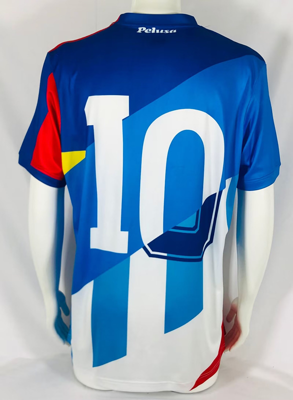 Retro Version Maradona Napoli Blue&White Thailand Soccer Jersey AAA-503