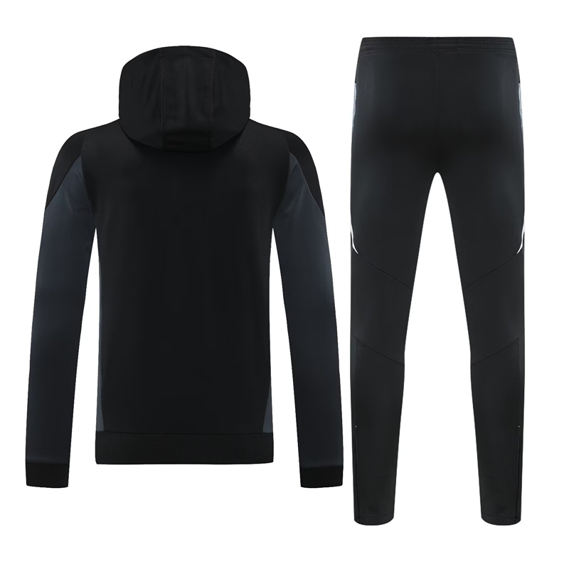 2024-2025 Manchester United Black&Gray Thailand Soccer Tracksuit With Hat-418