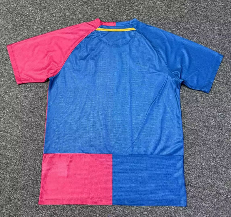 Retro Version 09-10 Barcelona Home Red&Blue Thailand Soccer Jersey AAA-7209