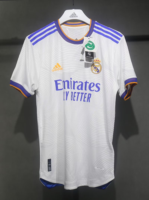 (S-3XL) Player Version 2021-2022 Retro Version Real Madrid Home White Thailand Soccer Jersey AAA-518