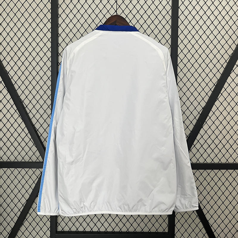 (S-3XL)2024-2025 Argentina Blue&White Double-Sided Wear Thailand Trench Coats-0255