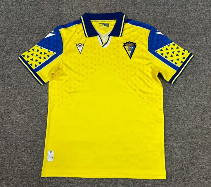 2024-2025 Cádiz CF Home Yellow Thailand Soccer Jersey AAA-512