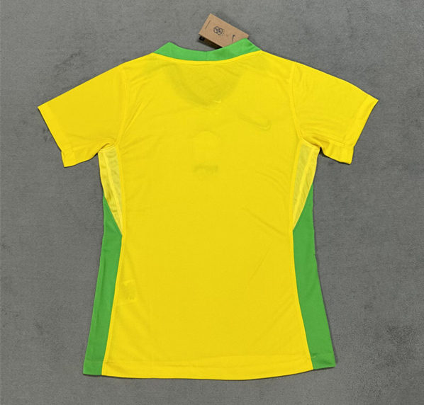 2025-2026 Brazil Home Yellow Thailand Women Soccer Jersey AAA-4506