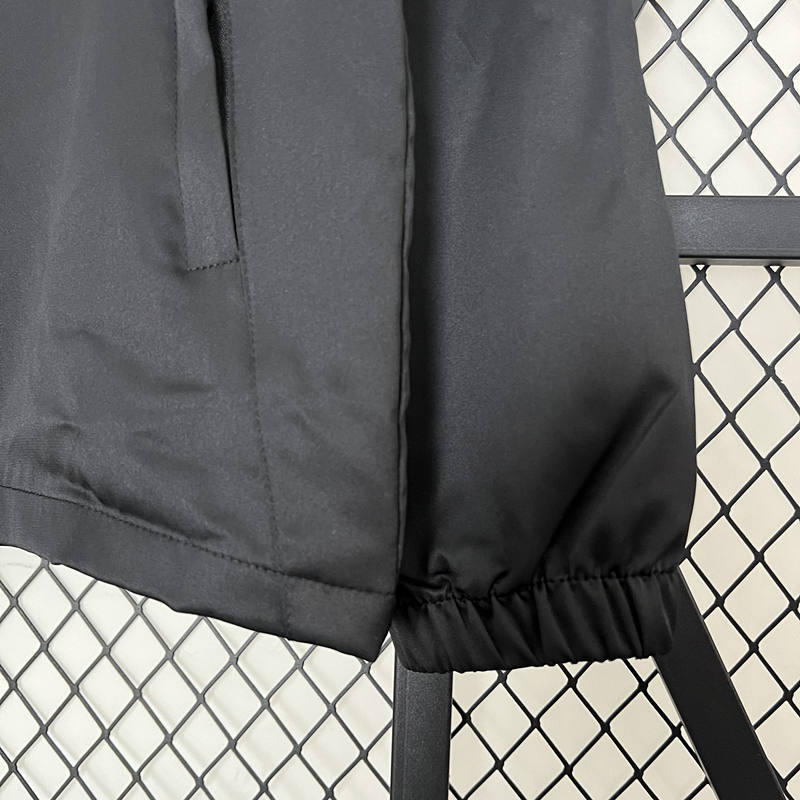 Nike Black Thailand Trench Coats With Hat-0255