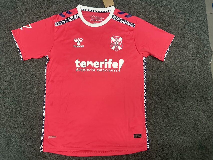 2024-2025 CD Tenerife 2nd Away Pink Thailand Soccer Jersey AAA-6032